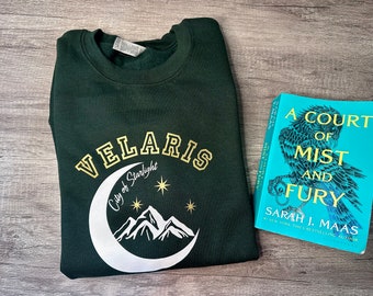 Licensed VELARIS Sweatshirt, ACOTAR shirt, City of Starlight shirt, Night Court Gift, SJM books, Fantasy Apparel, Bookish , Booktok