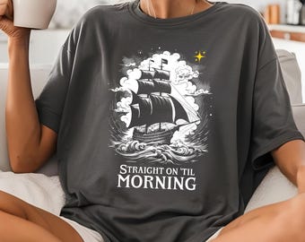 Licensed Hooked shirt/ Emily McIntire/ straight on til morning / Never After Series/ Scarred/ Hexed/ Wretched/ James Barrie/ Wendy Michaels
