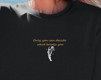 ライセンスを受けたACOTARの刺繍入りTシャツ、何があなたを壊すかはあなただけが決められる、フェイアーケロン、夜の宮廷の高貴な女性、リサンド、スリエル、ヴェラリス