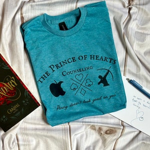 Prince of Hearts shirt, Caraval shirt,bookish love shirt, Bookish shirt, remember it’s only a game shirt, Stephanie Garber, caraval merch,