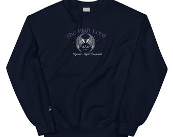 Licensed High Lord of Night Court Embroidered Sweatshirt, Rhysand, there  you are, ACOTAR, acomaf, SJM merch, illyrian bloodline, Bat boys