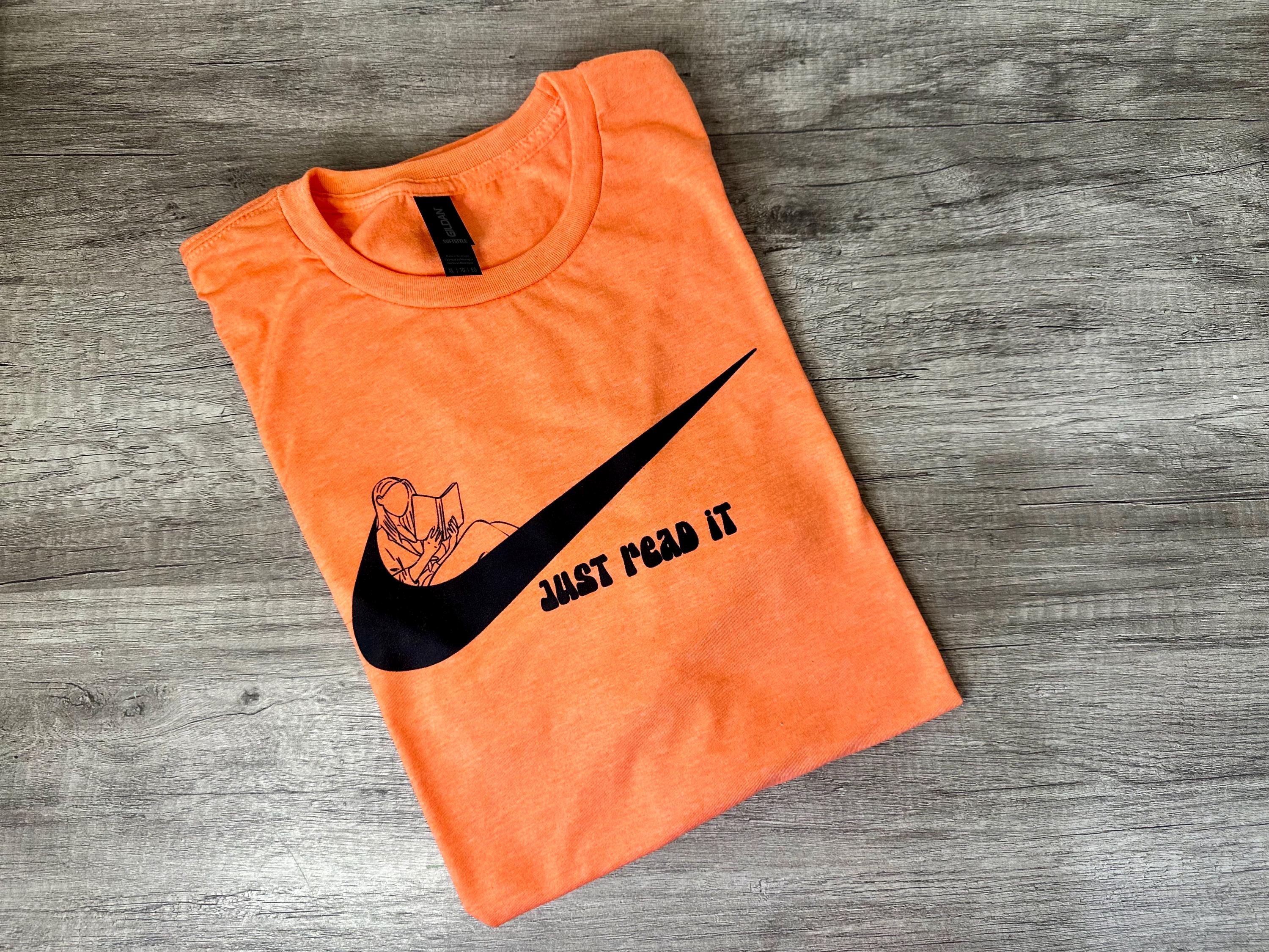 just do it shirt orange