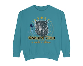 Wolf Clan Sweatshirt, Unisex Pullover, Natur-Liebhaber-Kleid, Geschenk für Outdoorsy Freunde, Celestial Design Sweatshirt