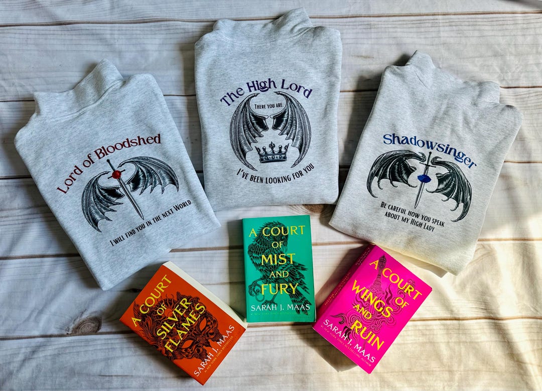 LICENSED Bat Boys Sweatshirt, Sjm, Rhysand Cassian Azriel, Night