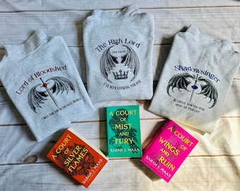 LICENSED Bat Boys Sweatshirt, Sjm, rhysand cassian Azriel, night court, Sarah J Maas, acotar merch, Illyrian bloodline, Illyrian babies