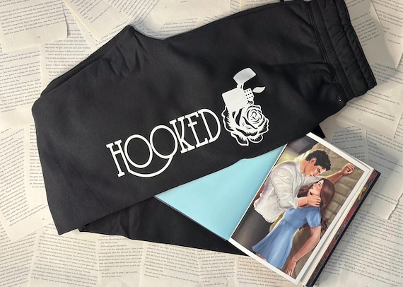 LICENSED Hooked Joggers | A never after series| James Barrie | Wendy Michaels | Dark Romance| Emily McIntire | wretched | hexed| scarred