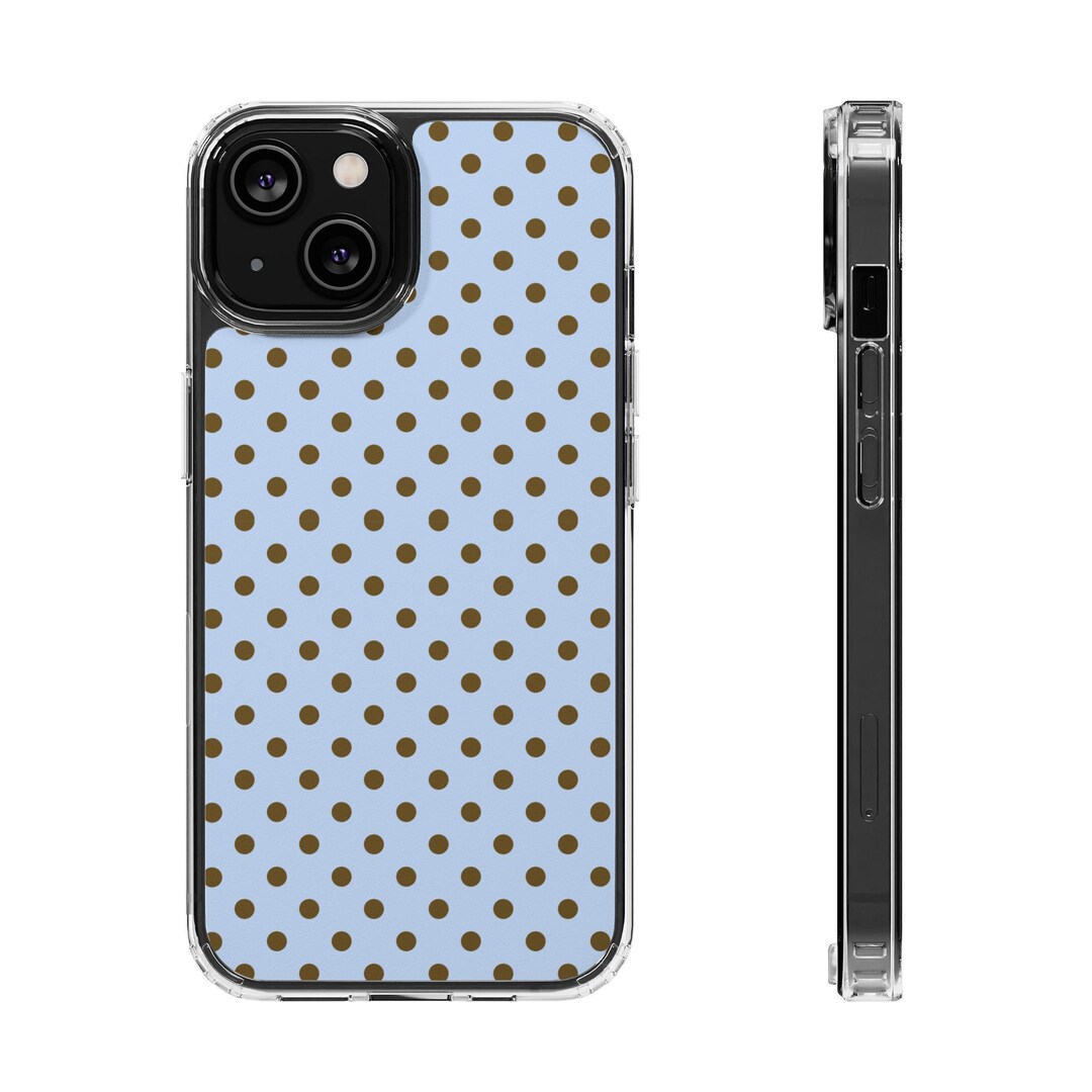 Society6 ケース Blue polka dot Photography Amazon.com: Brown and Blue Polka Dot Pattern Modern Design