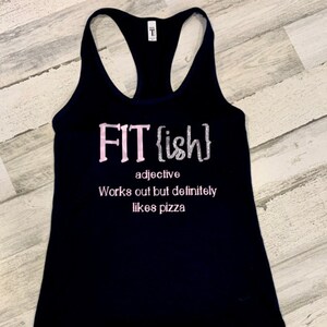 Fitish Women&#39;s workout tank gym shirt fitish definition crossfit shirt motivational shirt loves food shirt sparkle tank crossfit tank