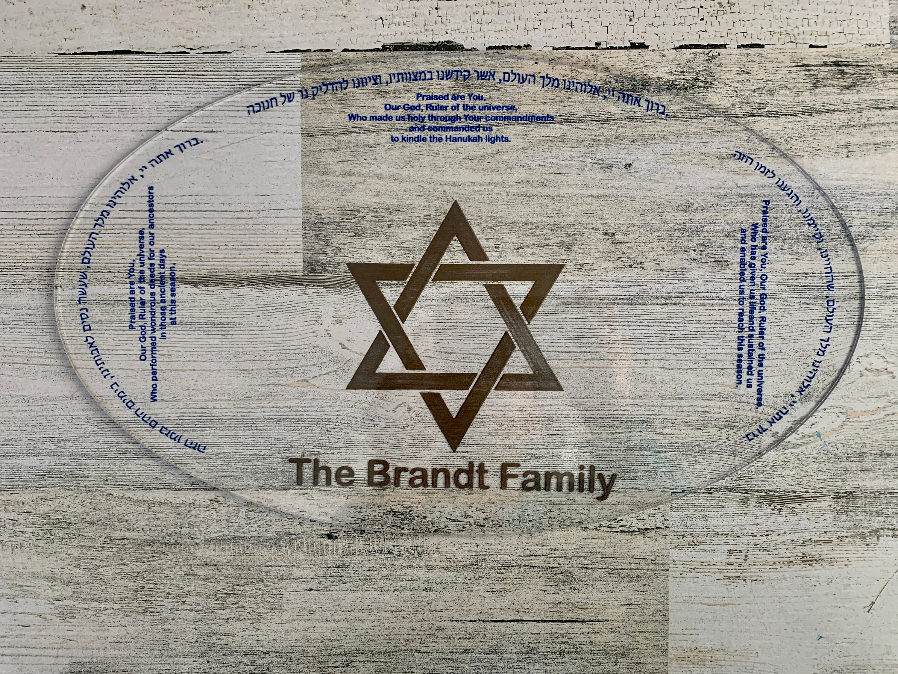 Hanukkah latke platter