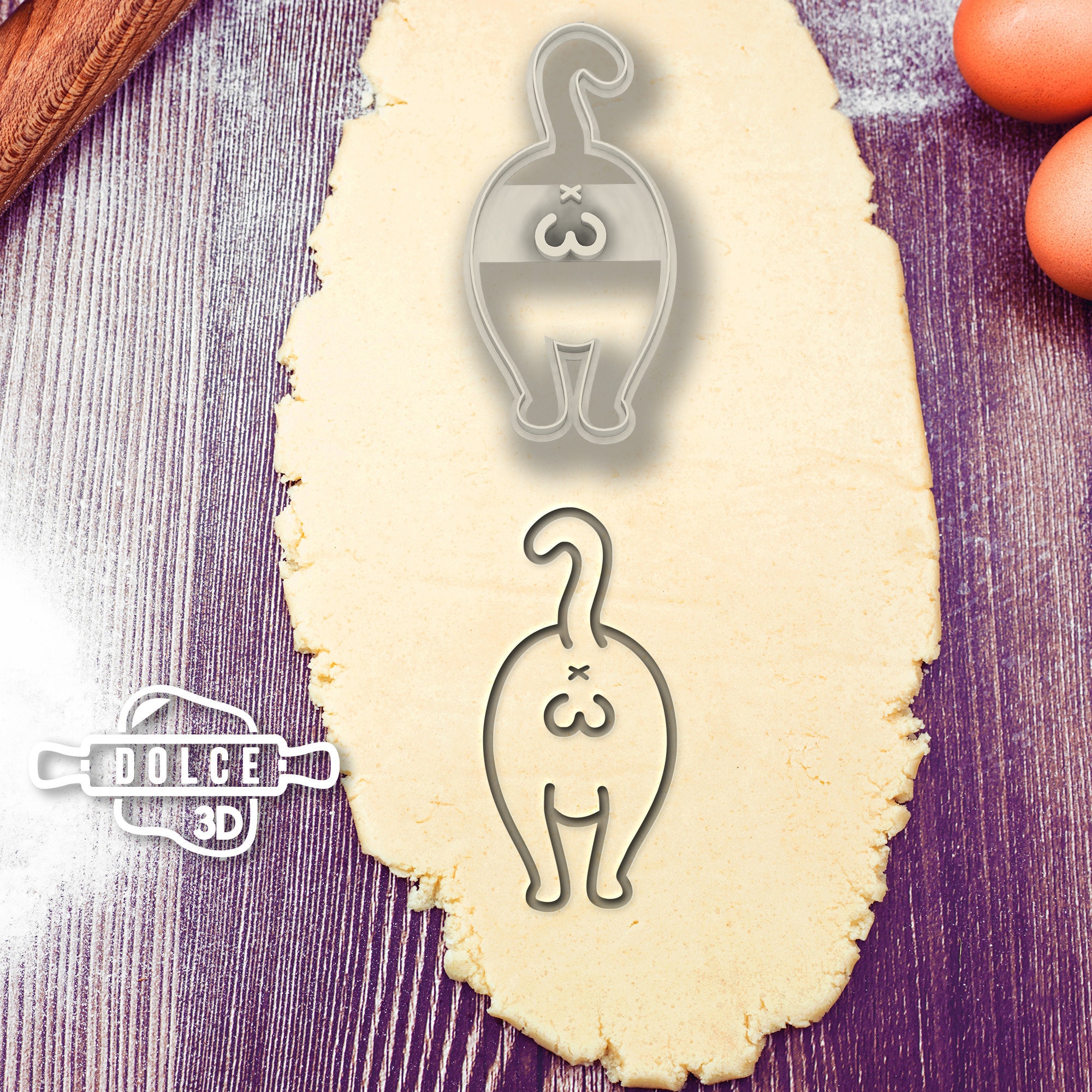 Cat butt cookie cutter deals
