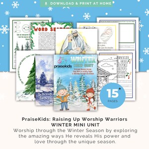 Winter Mini Unit Printable - PraiseKids: Raising Up Worship Warriors
