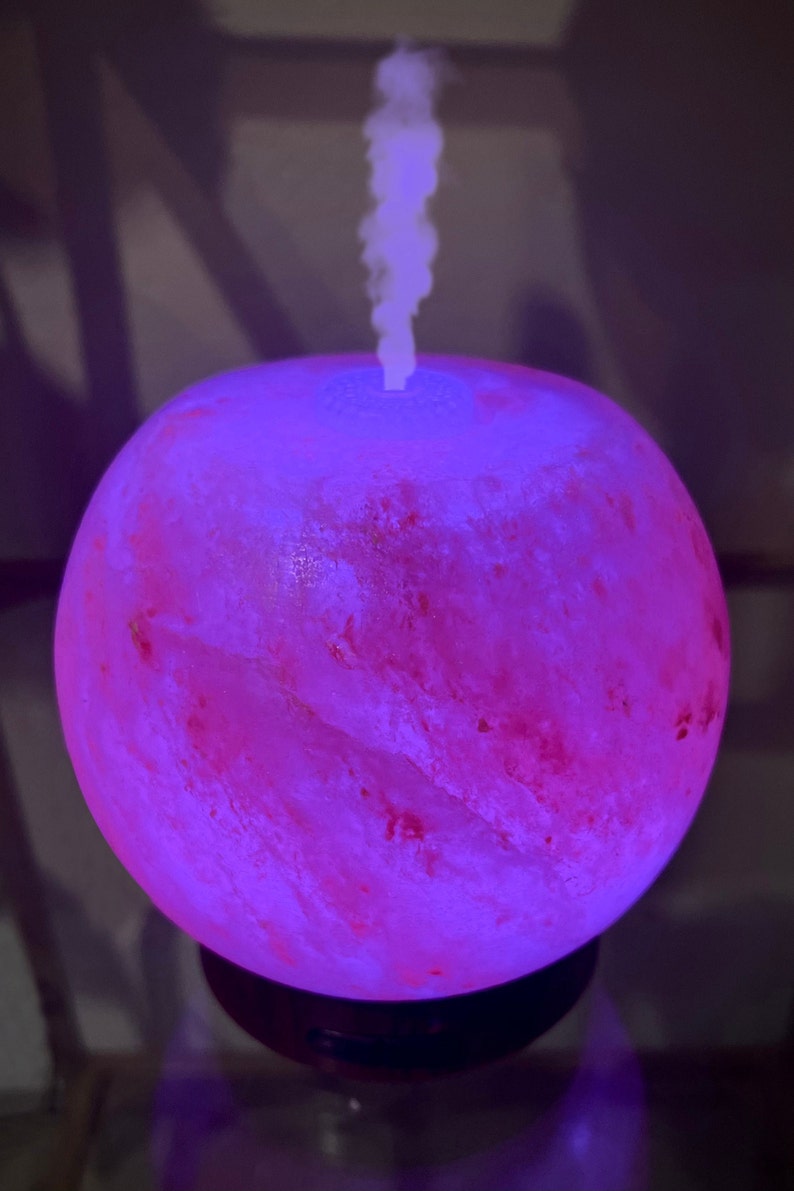 Handcrafted Himalayan Salt Bowl Diffuser Ultrasonic. Salt Rock Etsy