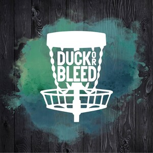 Disc Golf Car Decal, Duck or Bleed Sticker, Disc Golf Design - Etsy