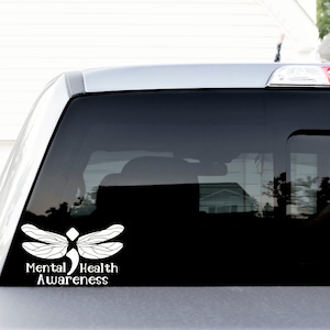 Mental Health Awareness, Car Decal, Semicolon Dragonfly Sticker - Etsy