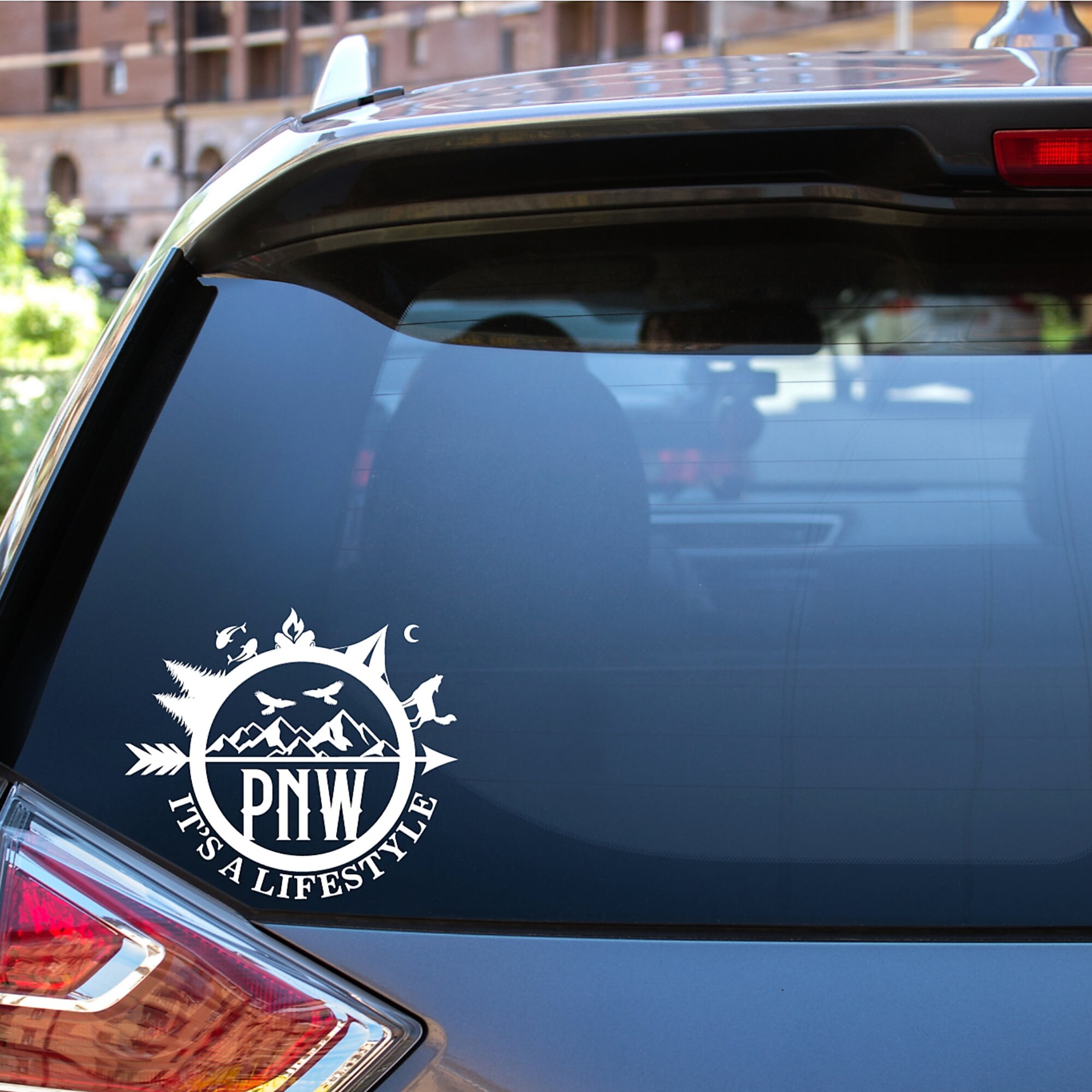 Pacific Northwest Car Decal PNW Sticker It's A Lifestyle Etsy