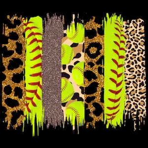 Softball brush stroke graphic-PNG