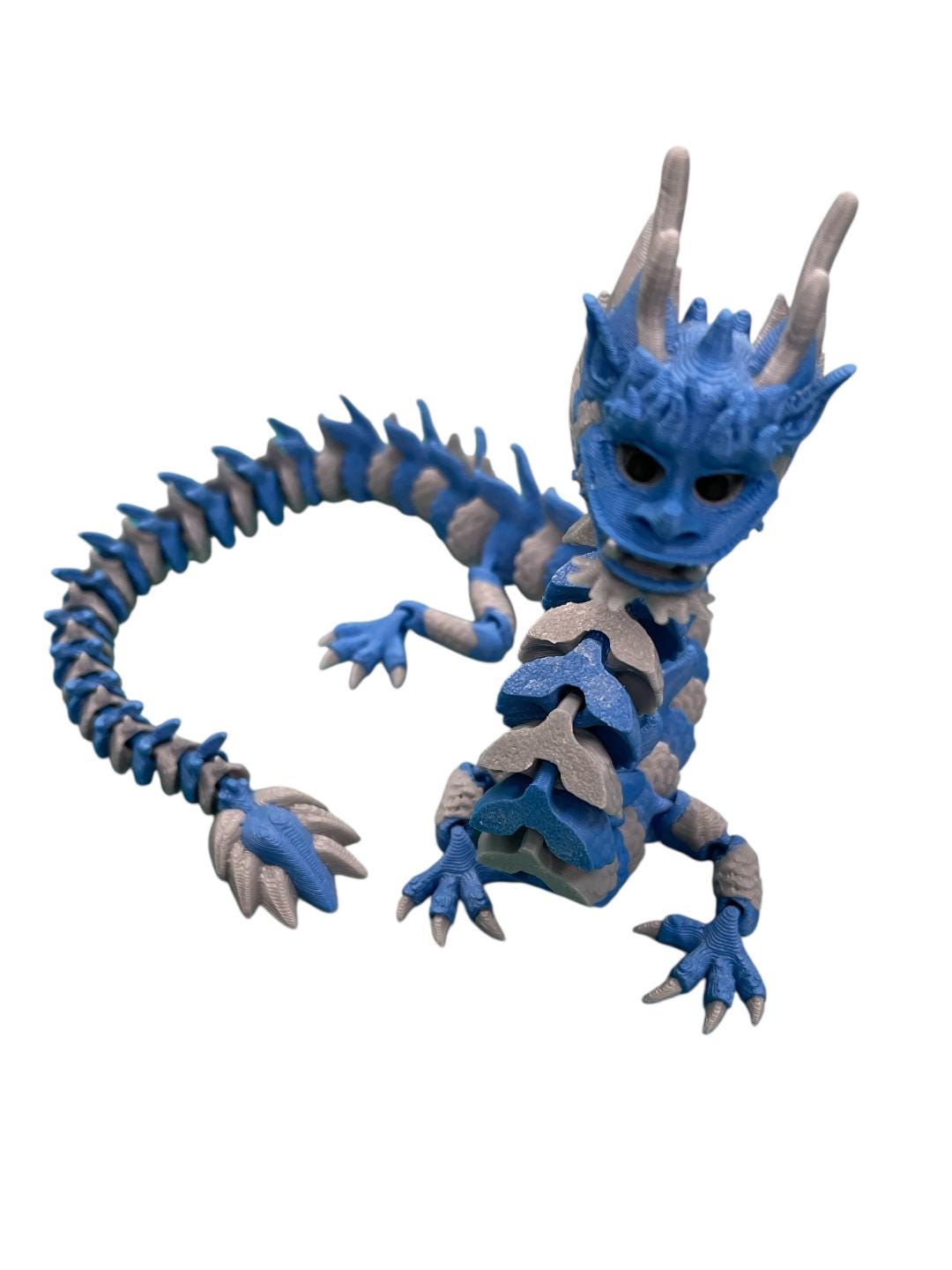 3D Printed Mini Dragon, Fidget Toy, Figurine, Great Gift, Miniature ...