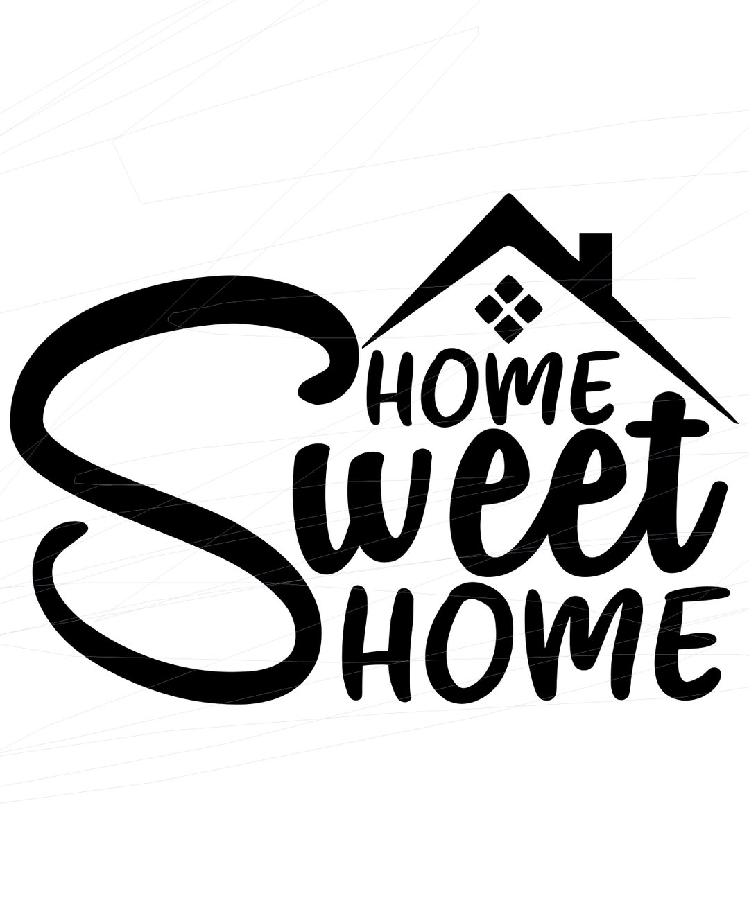 Home Sweet Home Design PNG SVG - Etsy