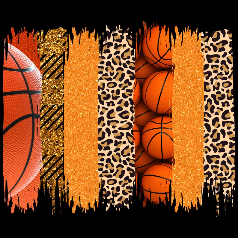 Basketball Inspired Brush Stroke Graphicpng Etsy