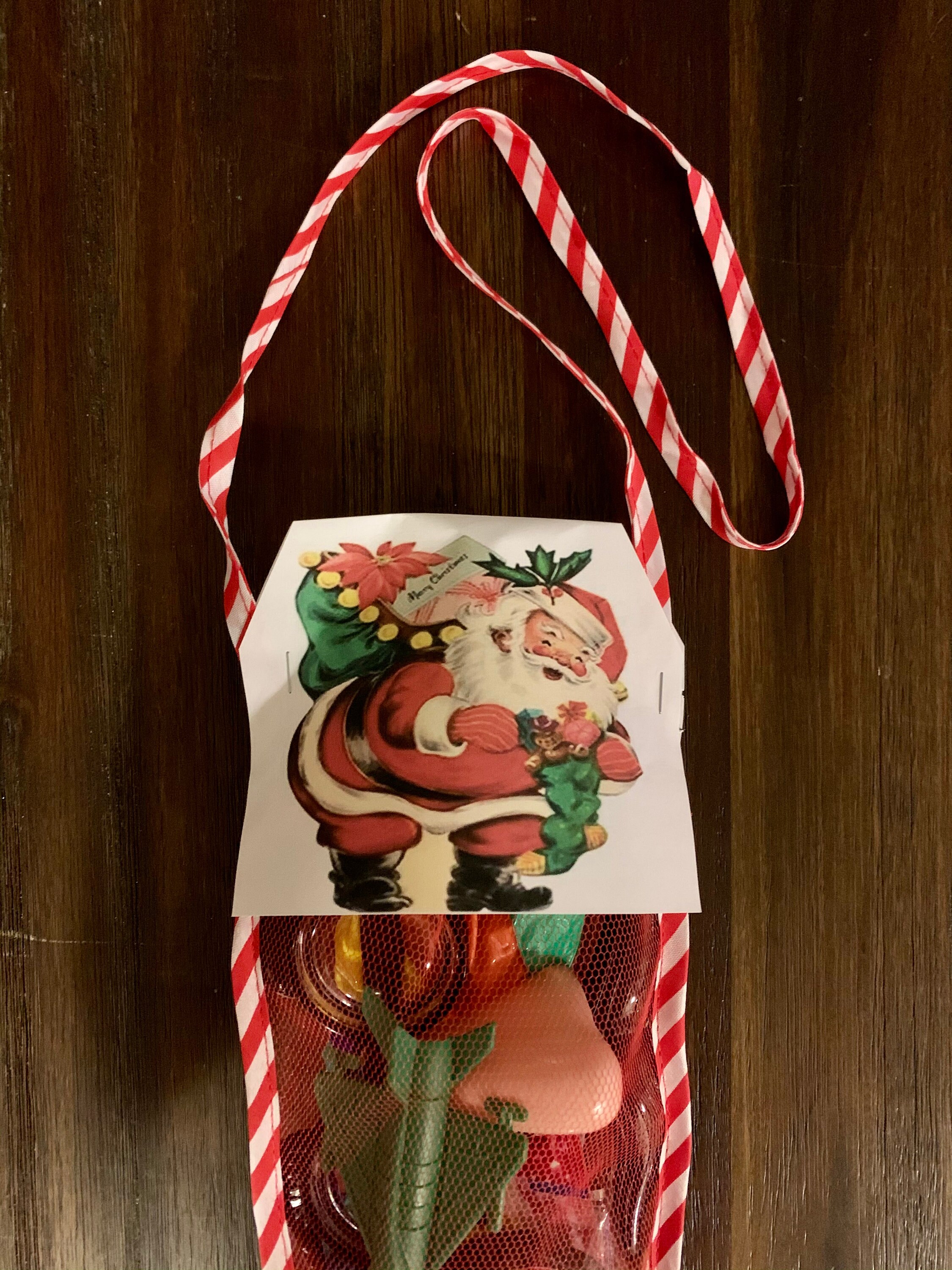 Large Vintage Inspired Mesh Christmas Stockings Etsy