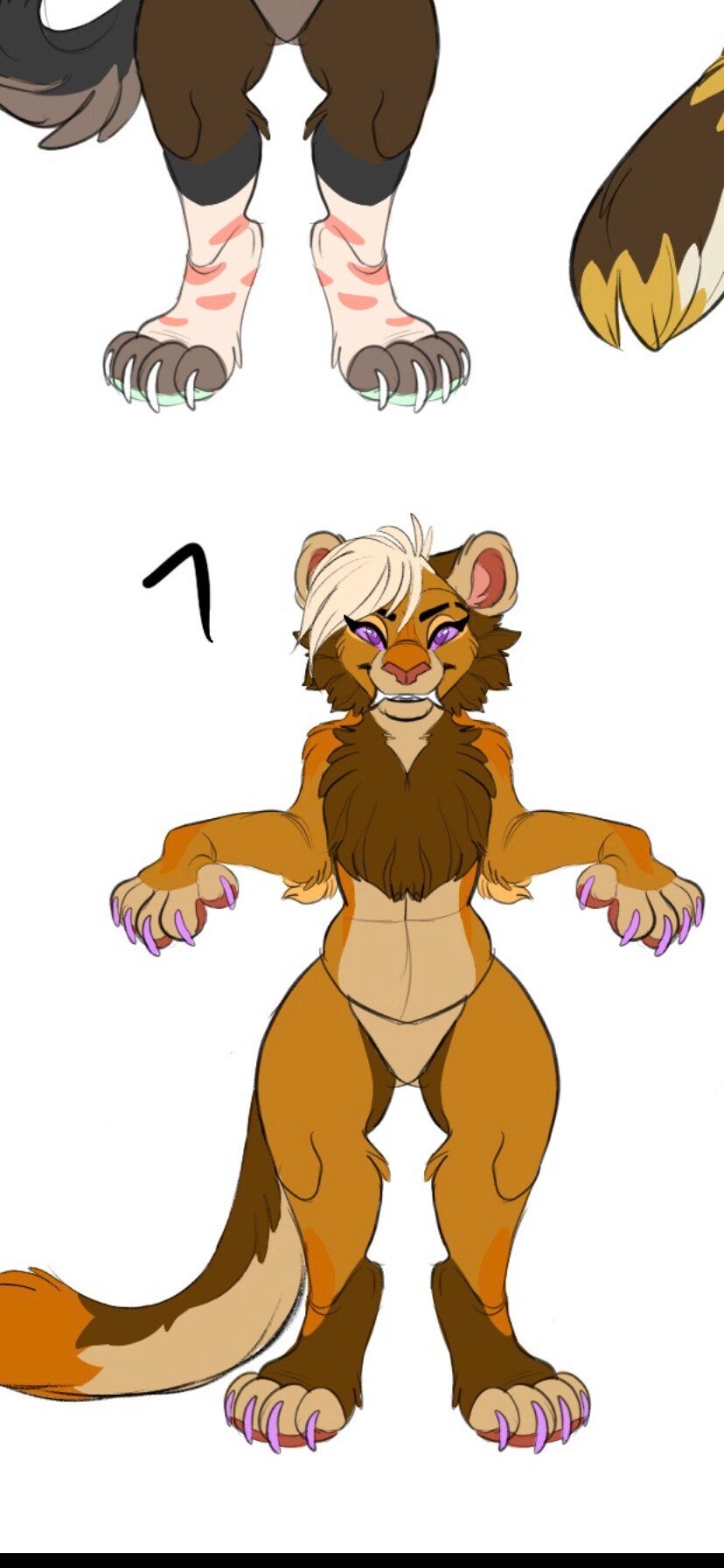 Bulk Fursona Dog Fursona Furry Adopt Character Purple Large Etsy