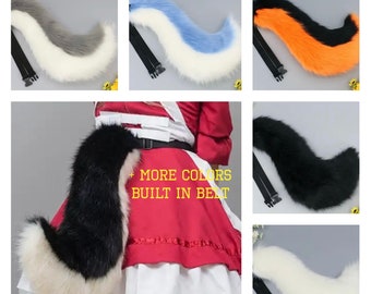 Many colors available- fursuit tail fox wolf custom furry costume cosplay handmade high quality partial parts dog cat feline canine core