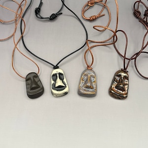 Moai Tiki Pendant (Handmade)