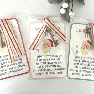 Santa&#39;s Magic Key, Personalized Magic Key, Christmas Eve Traditions, Gift, Kids Christmas Eve Gift, Santa Door Key, Stocking Stuffer