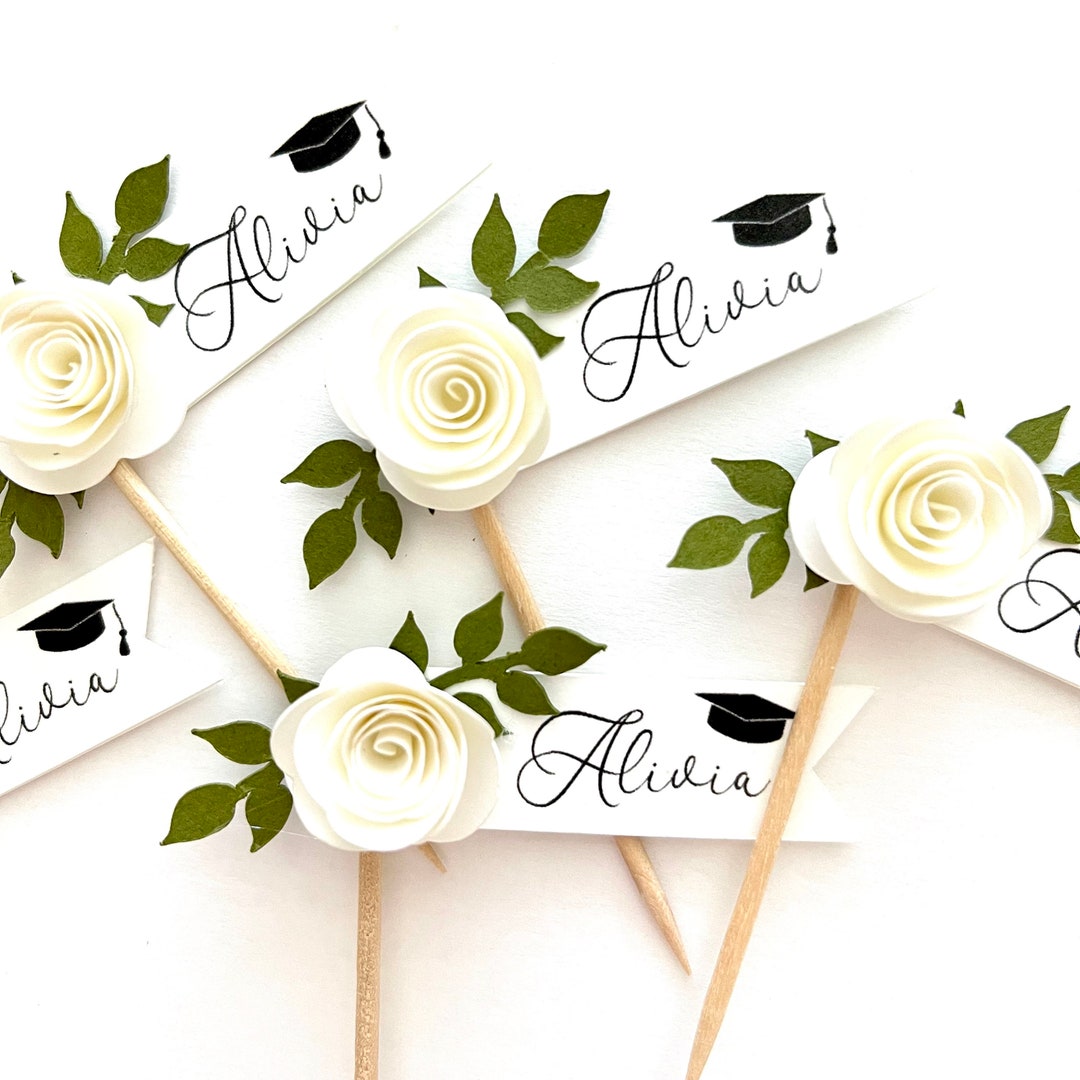 Star Topper Graduation Graduation Cupcake Toppers, Class of 2026, Personalize These Beautiful ...