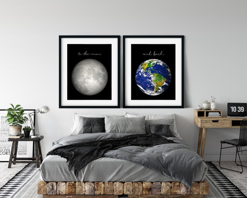 Bedroom Wall Decor Couples Gift Above Bed Wall Art Prints Etsy