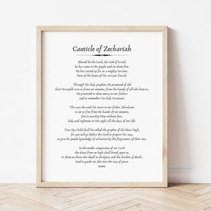 Katholischer Gebetsdruck &quot;Sacharjagesage&quot; - Printable &quot;Sacharjagesang&quot; - Printable &quot;&quot;Sachengesang&quot;&quot; - 200 x 250cm Gebetsdruck.&quot;