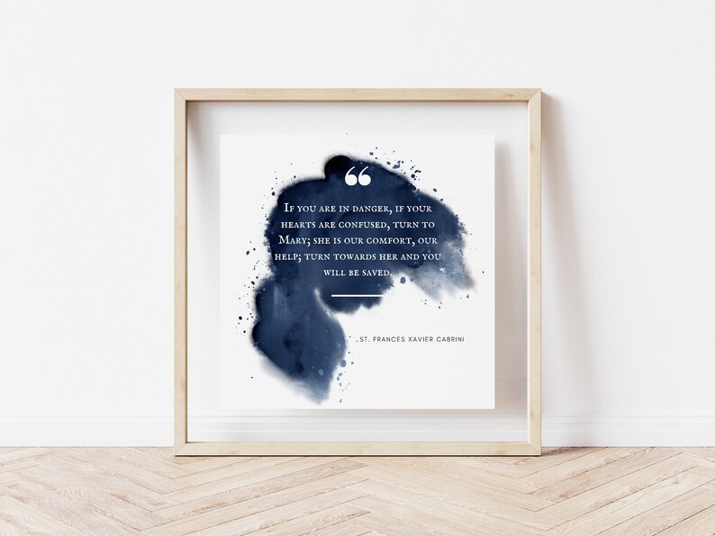 Catholic Saint Quote Print - St Frances Xavier Cabrini Quote ...