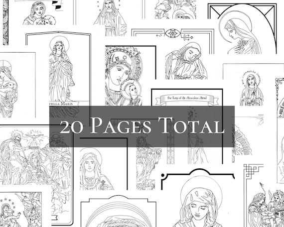 Printable Coloring Book our Lady Coloring Book | Etsy