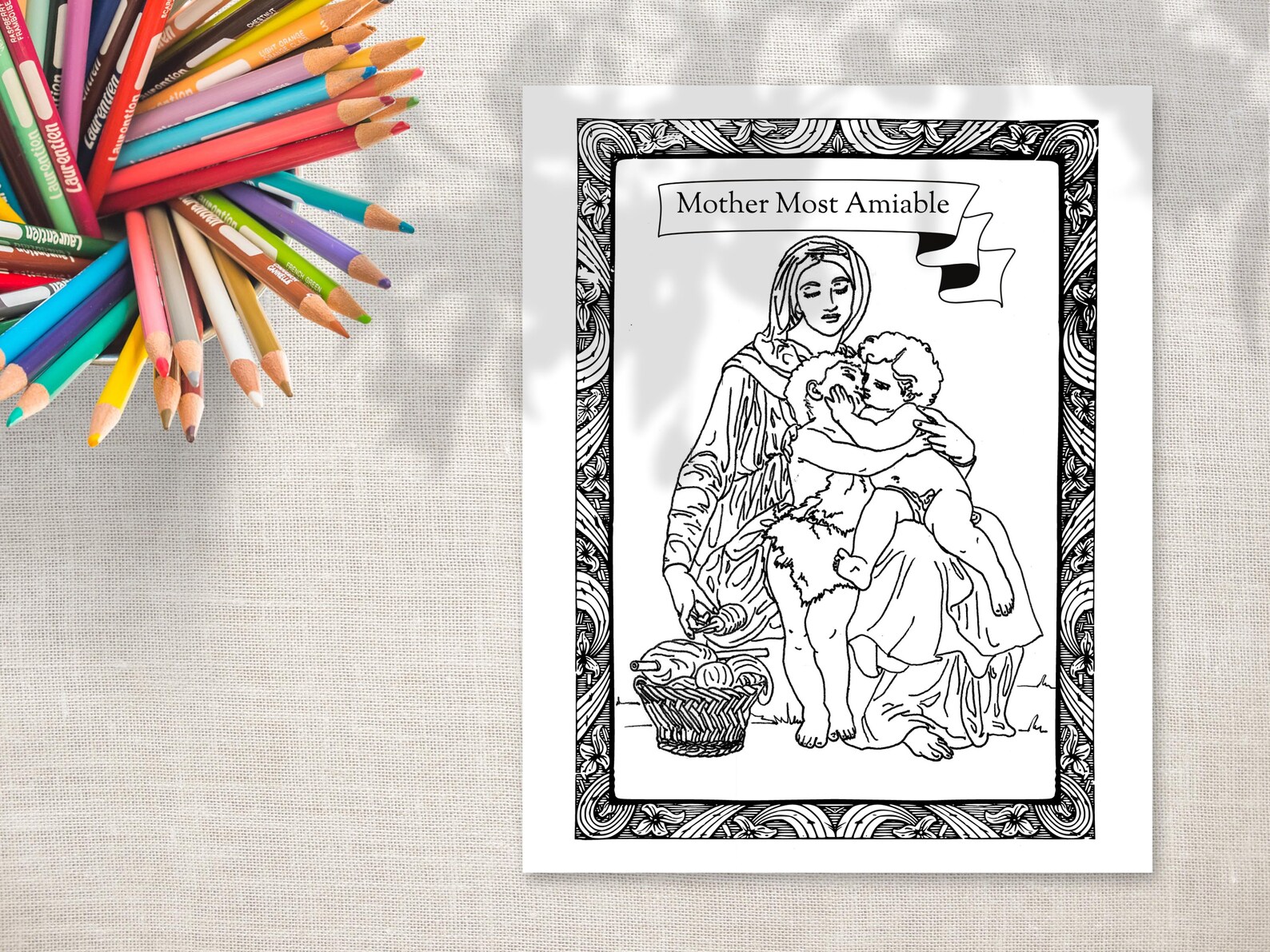 Printable Coloring Book our Lady Coloring Book | Etsy