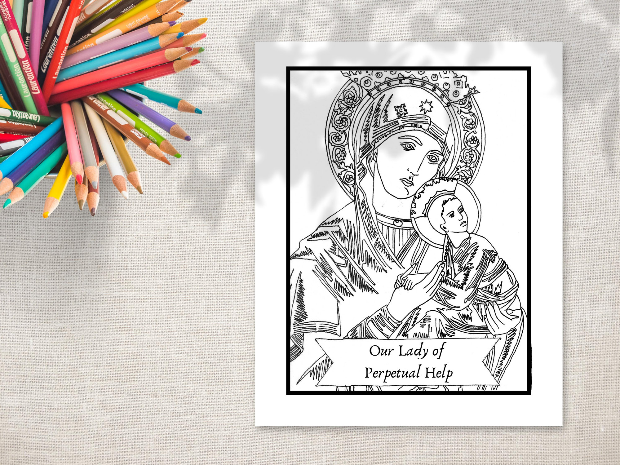Printable Coloring Page Bundle 2 - 5 Catholic Coloring Pages ...