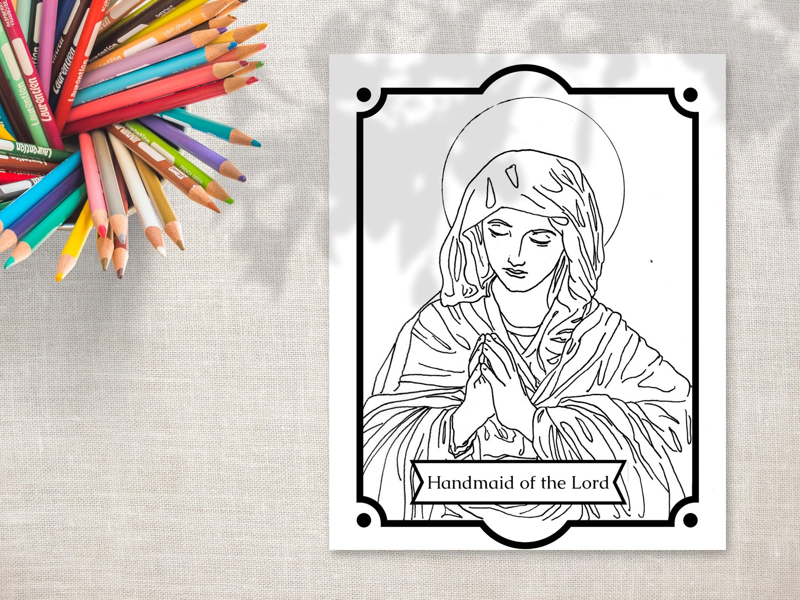 Printable Coloring Book our Lady Coloring Book - Etsy