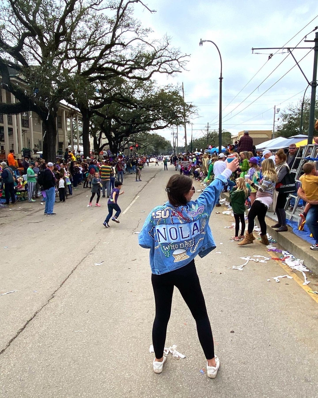 mardi gras blue jeans