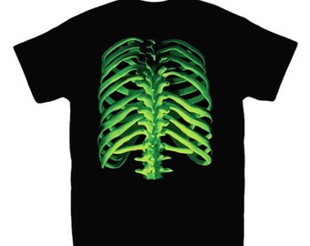 Glow in the Dark Rib Cage Horror Tee