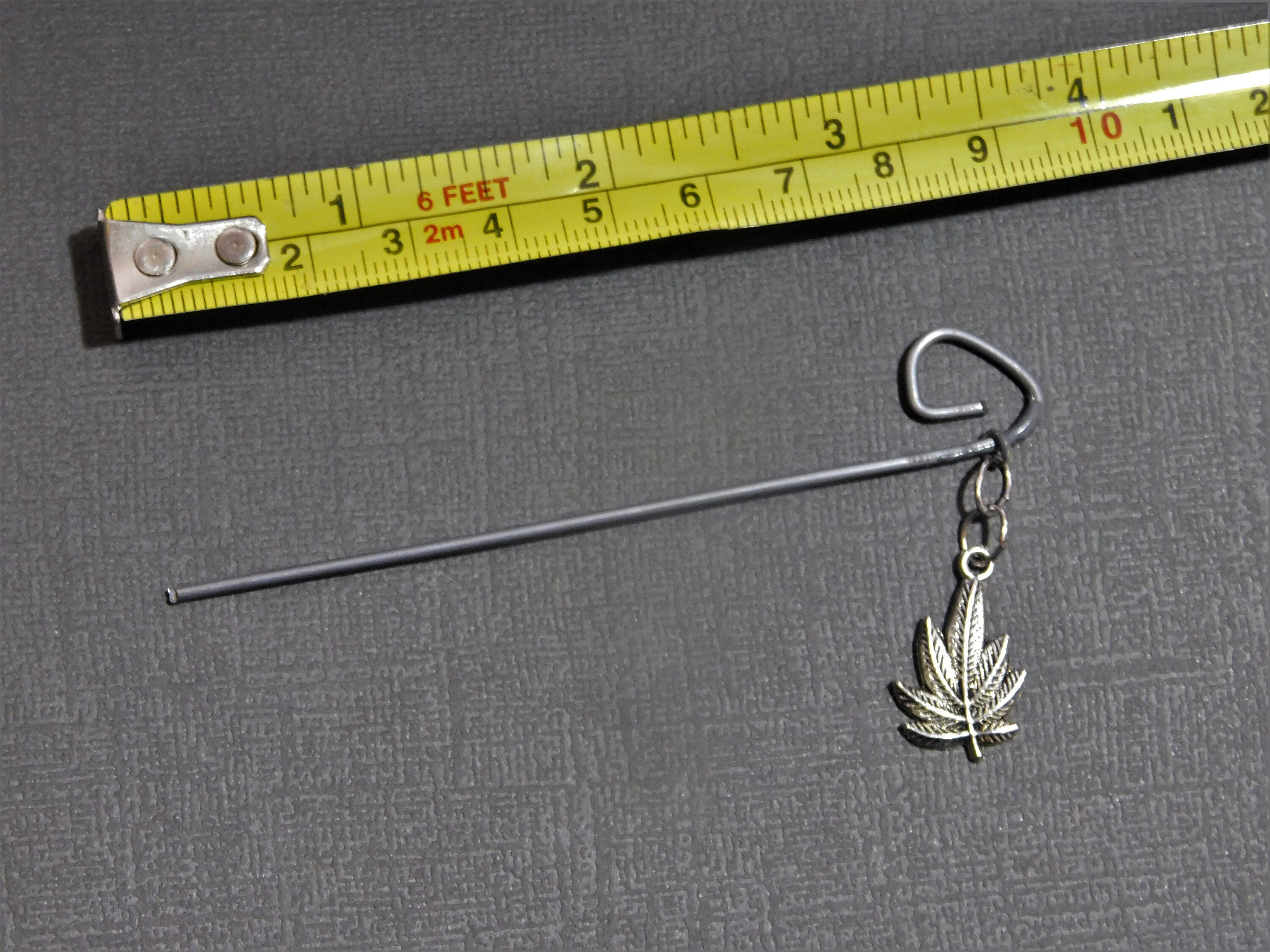 Ashtray / Stash Tin With Pot Leaf Poker in the Lid. Unique and