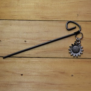 Sunflower Pipe Poker. Bowl cleaner. Pipe Poker.  Sunflower Charm. Unique Gift. Super strength reamer. Made in the USA. Smoker Poker.