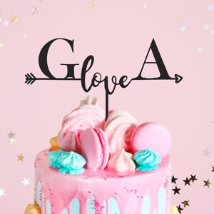 Personalized Name Cake Toppers Gold wedding Cake Topper Personalized Cake Topper Rustic Wedding Gold Cake Topper Custom Letter Cake Topper