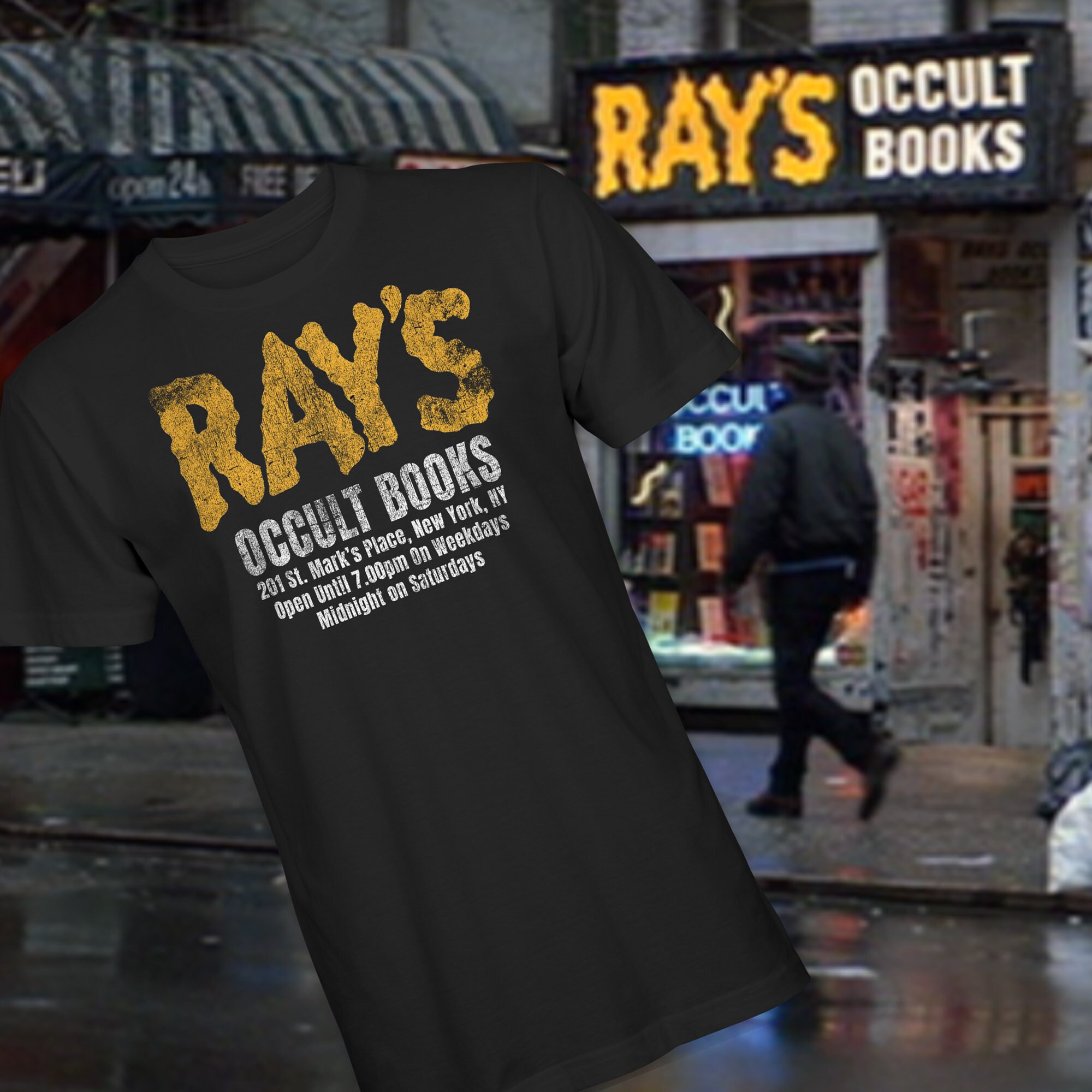 Ray's occult cheap books shirt