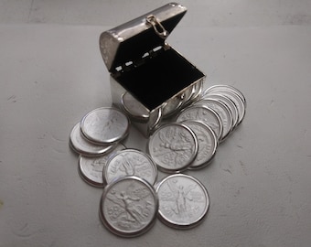 Elegant Wedding coins Arras de boda Matrimonio in Magnetic Display Box 
