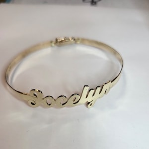 14k/10k Custom Name Bangle