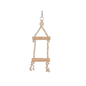 Small Natural Java Wood Perches With Rope Bird Swing