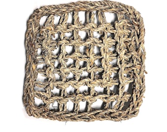 Natural Seagrass Mat 7x7"