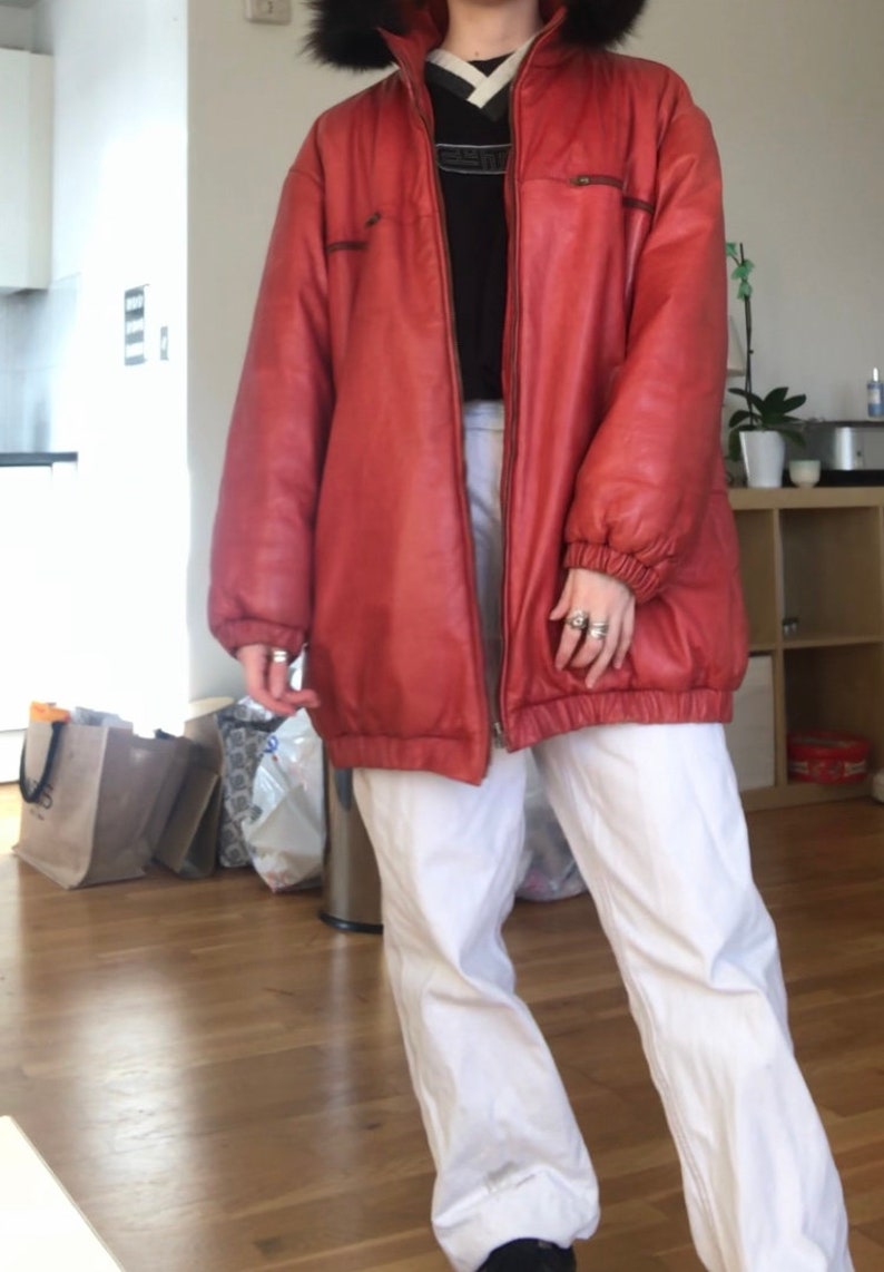 Cravate Vintage Iceberg Collection Dumbo - Rouge Multicolore, 100% Soie, Made In Italy - Neuve Avec étiquettes, Rare !