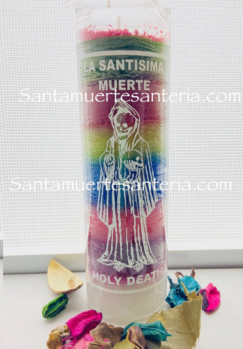 Holy Death Candle Santa Muerte Vela image 1
