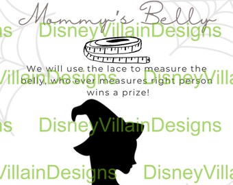 Goth Baby Shower Measure Mommy’s Belly Game (PRINTABLE PDF!)