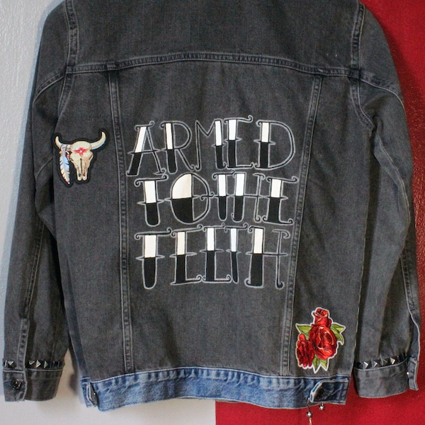 Hand painted Jean Jacket